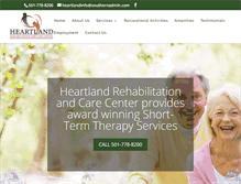 Tablet Screenshot of heartlandrehabcenter.com